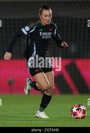 Biella, Italy. 12th Nov, 2024. Caitlin Foord of Arsenal during the UEFA Womens Champions League match at Stadio Vittorio Pozzo, Biella. Picture credit should read: Jonathan Moscrop/Sportimage Credit: Sportimage Ltd/Alamy Live News Stock Photo