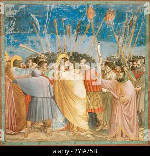The Betrayal Of Judas By Giotto In Scrovegni Chapel Padua Stock Photo the-betrayal-of-judas-by-giotto-in-scrovegni-chapel-padua-stock-photo