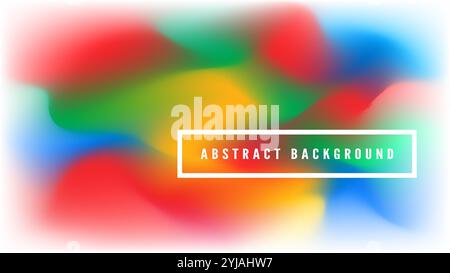 Vivid abstract background with dynamic vector gradient in bold colors. Perfect for web, posters, and digital art with an energetic, contemporary style Stock Vector