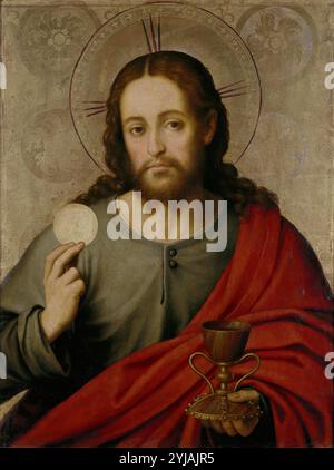 Juan De Juanes - Christ the Saviour with the Eucharist Stock Photo - Alamy