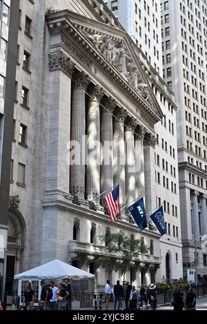 New York Stock Exchange on Wall Street Stock Photo