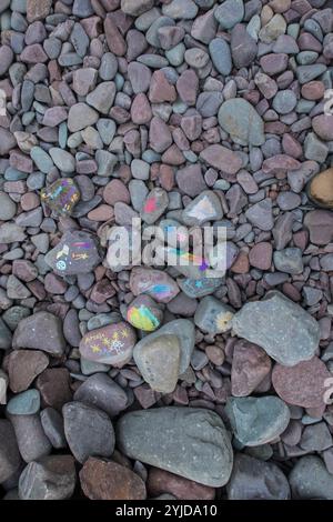 Pebbles on beach Stock Photo
