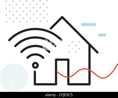 Home Wireless Services - Stock Icon as EPS 10 File Stock Vector