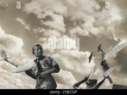 The young glider pilots. Museum: Moscow Photo Museum (House of Photography). Author: Alexander Mikhailovich Rodchenko. Copyright: This artwork is not in public domain. It is your responsibility to obtain all necessary third party permissions from the copyright handler in your country prior to publication. Stock Photo