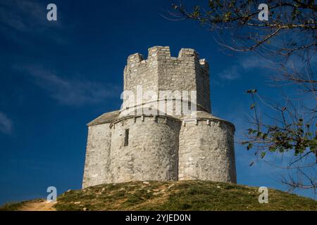 The Church of St. Nicolas in Nin on the island of Vir in Croatia., Die Kirche St. Nicolas in Nin auf der Insel Vir in Kroatien. Stock Photo