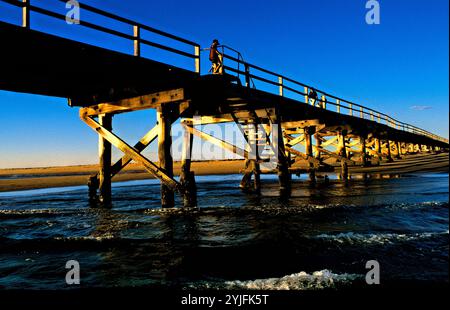 1 Mile Jetty, Carnarvon,  Northwest Australia Stock Photo