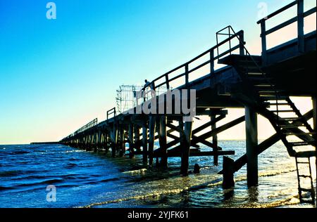 1 Mile Jetty, Carnarvon,  Northwest Australia Stock Photo