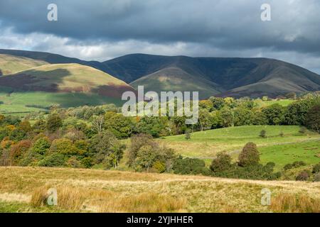 Howgill fells near Sedbergh in the south east of Cumbria, England. Stock Photo