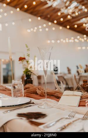 Wedding day Champaign glass details Stock Photo