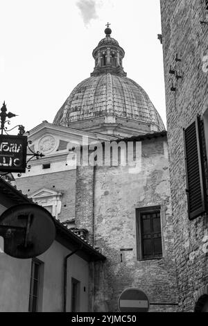 Siena, Italy - APR 7, 2022: Insigne Collegiata di Santa Maria in Provenzano is a late Renaissance Baroque style, Roman Catholic, collegiate church in Stock Photo