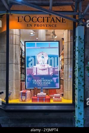 L'Occitane en Provence perfume shop in Cambridge, England. Stock Photo