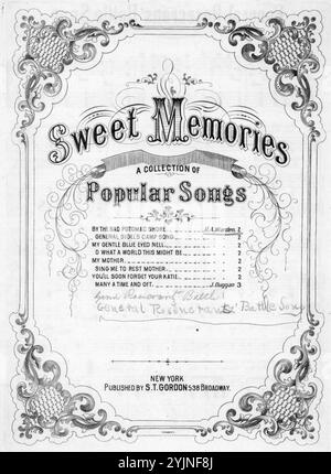 General Rosecrans' battle song, Warden, D. A. (composer), S. T. Gordon, New York., United States, History, Civil War, 1861-1865, Songs and music, Rosecrans, William S. (William Starke), 1819-1898, Songs and music, Songs with piano, Popular Songs of the Day, Songs and Music, War and Conflict, Civil War and Reconstruction (1861-1877), Music associated with the Union side, sheet music Stock Photo