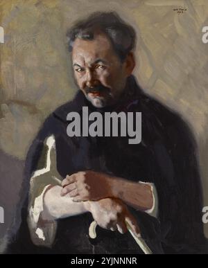 Favén, Antti, Portrait of Eino Leino, 1922, oil on canvas, painting, 80.5 cm x 65 cm Stock Photo