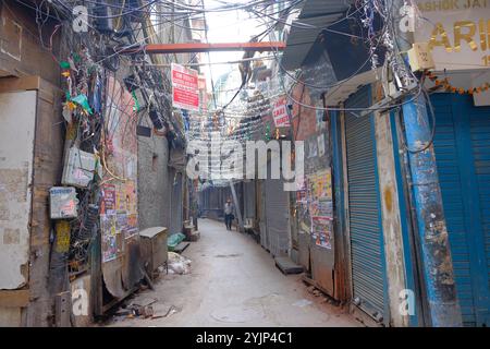 Sidestreet in Delhi Stock Photo
