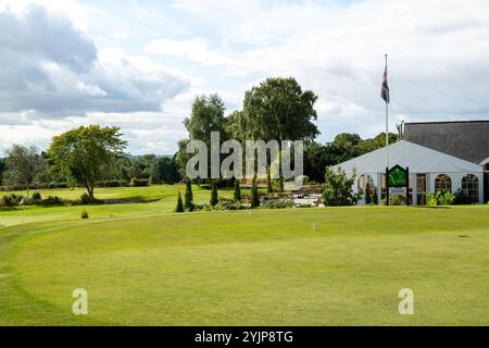 Strathmore Golf Clubhouse at Strathmore Golf Course near  Alyth, Perth and Kinross, Scotland Stock Photo