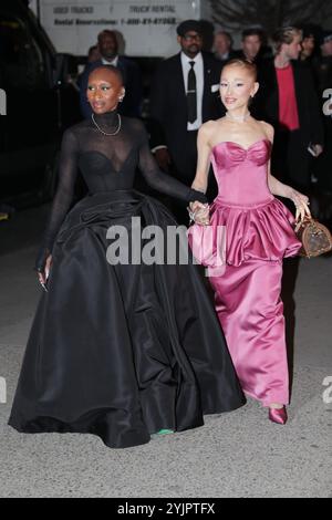 Ny, USA. 14th Nov, 2024. NEW YORK, NEW YORK - NOVEMBER 14: (L-R)Cynthia Erivo and Ariana Grande attended Wicked New York Premiere at the Museum of Modern Art on November 14, 2024, in New York City. The event celebrated the film adaptation of the iconic Broadway musical, with a dazzling lineup of stars walking the green carpet and fans turning out in full force to witness this magical evening. (Credit Image: © Luiz Rampelotto/ZUMA Press Wire) EDITORIAL USAGE ONLY! Not for Commercial USAGE! Stock Photo