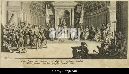 Callot, Jacques, work, No. 5, Jesus presented to the people, (1000 ...