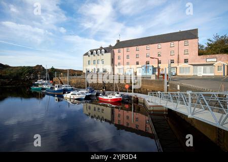 historic quay and new pontoon in bunbeg harbour bunbeg, county donegal, republic of ireland Stock Photo