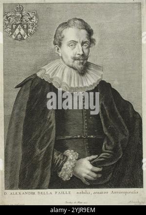 Lommelin, A., inventor: A. van Dyck, Alexander de la Faille, (1000 - 2000), copper engraving, graphics, dimensions : 28 cm x 19.8 cm Stock Photo