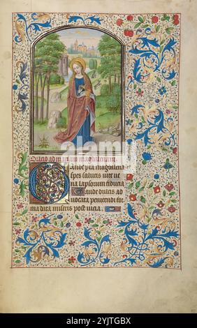 Mary Magdalene; Arenberg Hours, early 1460s. Stock Photo