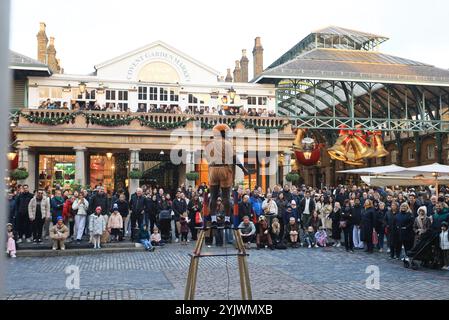 Christmas 2024 in Covent Garden, in central London, UK Stock Photo