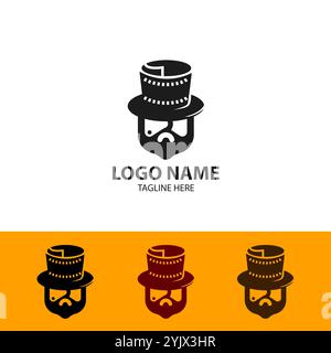Mr Movie logo design vector Stock Vector