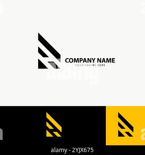 letter RH logo design vector Stock Vector