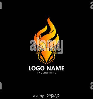 fire eagle logo design vector Stock Vector