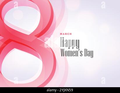 beautiful woman's day theme design background Stock Vector