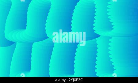 abstract sky blue wavy background Stock Vector