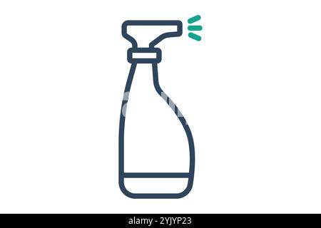 Spray icon. line icon style. icon related to gardening. gardening tools elements vector illustration Stock Vector