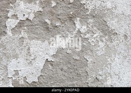 Plastered house wall, peeling paint, background, texture Stock Photo