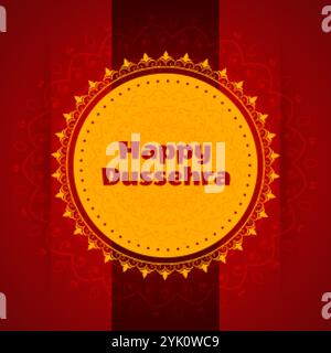 artistic happy dussehra festival card greeting design background Stock Vector