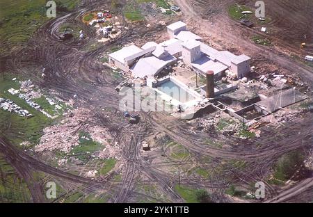 Religious Compound An aerial photograph of the Branch Davidian's Mount Carmel center on ...