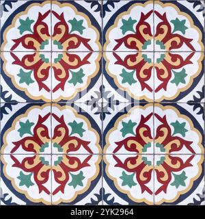 Ethnic Decorative seamless pattern of colorful tiles with ornaments that connect perfectly Stock Photo