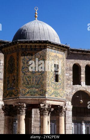 Syria, Damascus, Omayyad Mosque, Stock Photo