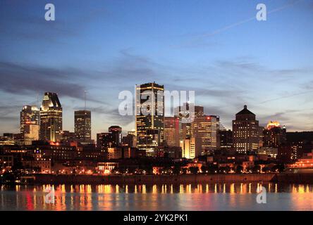 Canada, Quebec, Montreal, downtown, skyline, Stock Photo