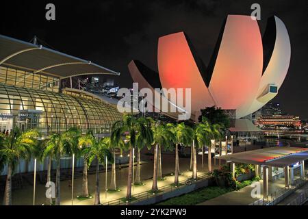 Singapore, Art Science Museum,. Stock Photo