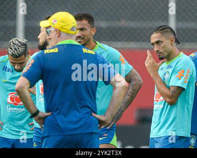 BA - SALVADOR - 11/16/2024 - BRAZIL, TRAINING AT BARRADAO, SALVADOR (BA) - Raphinha player of Brazil during training at the Barradao stadium. Photo: Jhony Pinho/AGIF Stock Photo