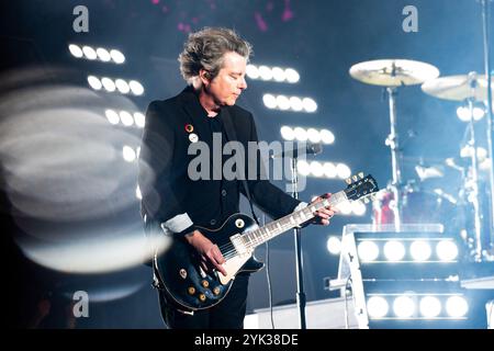 Mexico City, Mexico. 15th Nov, 2024. Jason White Green Day performs during day 1 of the 2024 Corona Capital Music Festival at Autódromo Hermanos Rodríguez on November 15, 2024 in Mexico City, Mexico. Photo: Annie Lesser/imageSPACE/Sipa USA Credit: Sipa USA/Alamy Live News Stock Photo