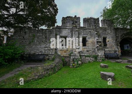 St Leonard's Hospital in Museum Gardens, York, North Yorkshire, England, UK. Stock Photo