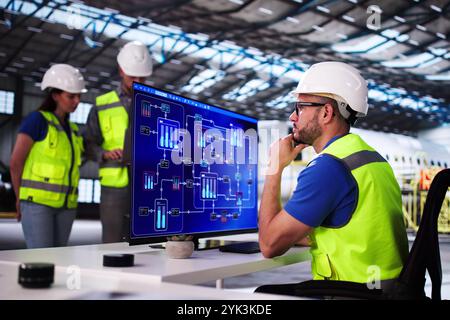 Airport Repair And Check Service Team Doing Plane Maintenance Stock Photo
