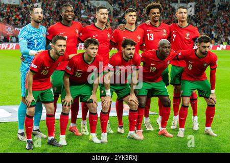 Porto, Portugal. 15th Nov, 2024. Team Portugal during the UEFA Nations League, League phase, Matchday 5 football match between Portugal and Poland on 15 November 2024 at Estádio do Dragão in Porto, Portugal - Photo Jose Salgueiro/DPPI Credit: DPPI Media/Alamy Live News Stock Photo