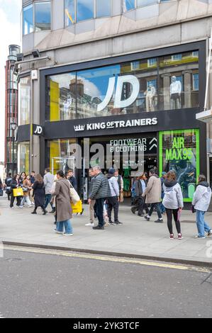 London, UK - March 23, 2024 : JD Sports store in London. JD Sports Fashion plc is a British sports-fashion retail company based in Bury. England. Stock Photo