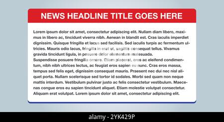 News Info Box. Stock Vector