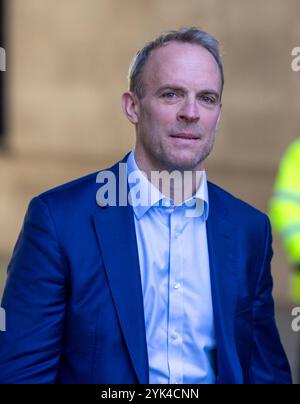 London, UK. 17th Nov, 2024. Dominic Raab, at the BBC after appearing on Sunday with Laura Kuenssberg. Credit: Karl Black/Alamy Live News Stock Photo