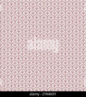 Art deco china traditional element seamless pattern, wallpaper texture, vector image on transparent background Stock Vector