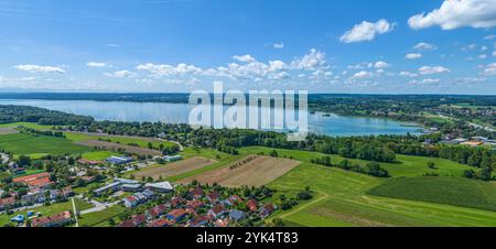 Summer in the Fünfseenland region around Inning between Wörthsee and Ammersee in Upper Bavaria Stock Photo