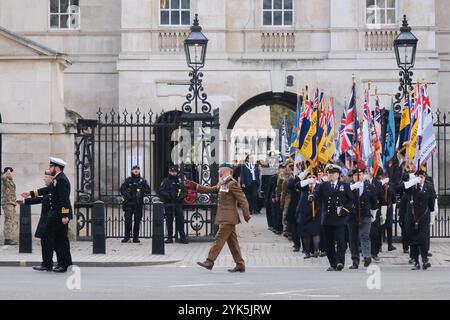 Whitehall, London, UK. 17th Nov 2024. The 2024 AJEX Annual Parade & Ceremony at the Cenotaph by the Jewish Military Association. Credit: Matthew Chattle/Alamy Live News Stock Photo