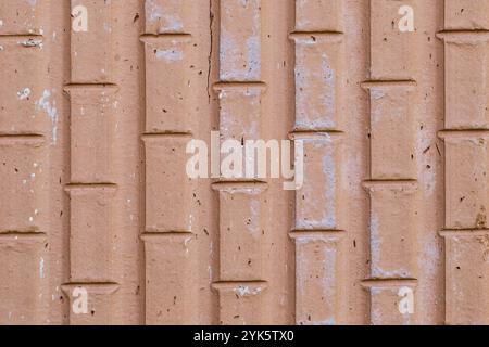 Red brick texture, close up detailed copy space brick wall background Stock Photo